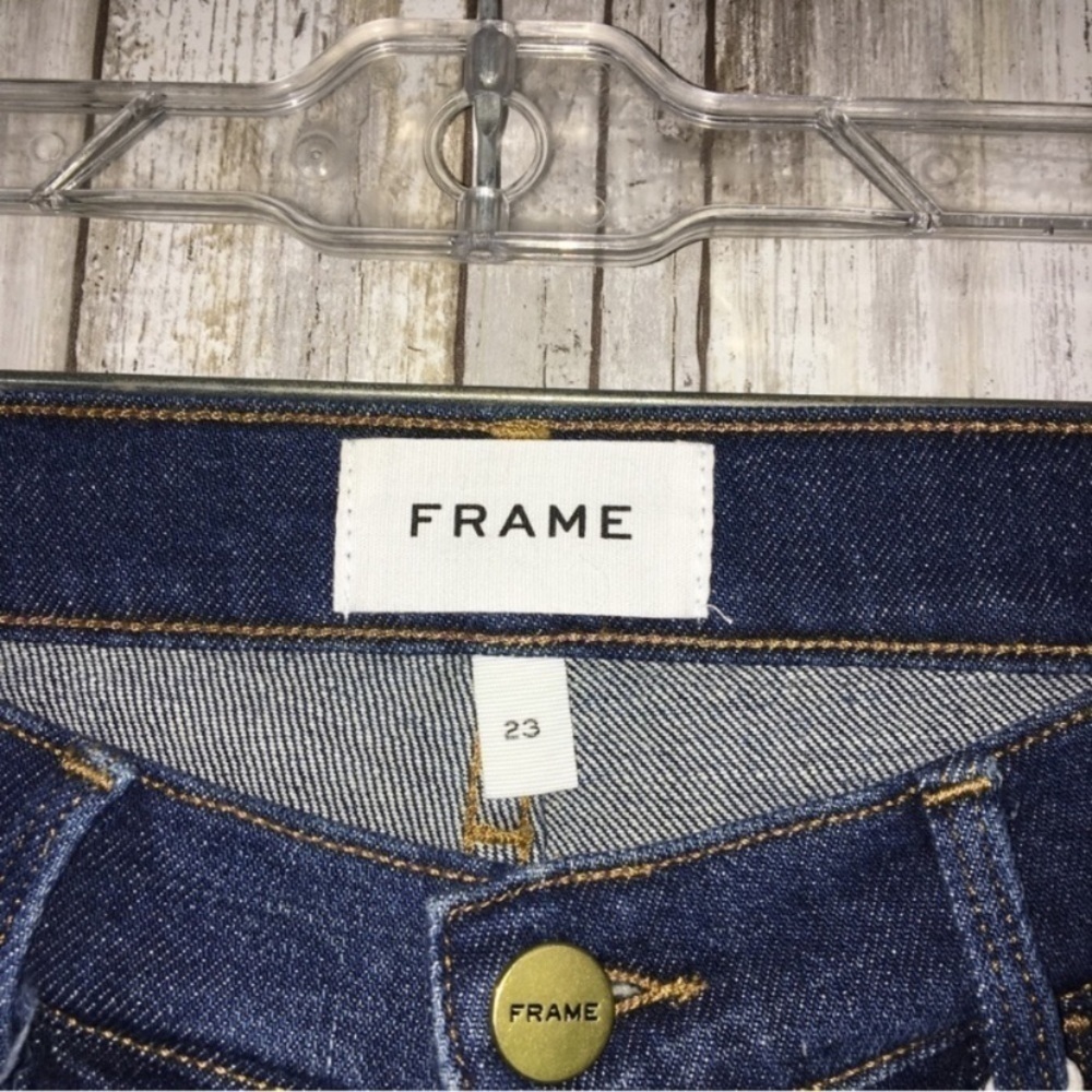NWT FRAME Le Garçon Mid Rise Medium Wash Straight Leg Denim - Picture 9 of 11